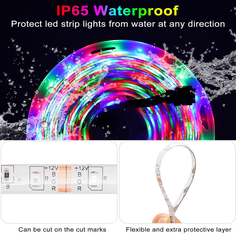 Seryna Indoor / Outdoor 300 - Bulb 198 in. Plug-in LED Rope String Light