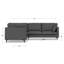 Ita Large Mid Century Corner Sectional, L-Shaped Sofa with Performance Fabric and Reversible Cushions-1731270874