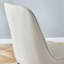 Chaises de salle à manger capitonnées et rembourrées en similicuir avec pieds en métal deux tons-546333955