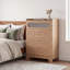 Commode 4 tiroirs en bois pour la chambre à coucher, grande commode double avec tiroirs larges, commode moderne, commode de rangement, commode pour chambre de bébé, salon, couloir, chambre à coucher, chambre d'enfant