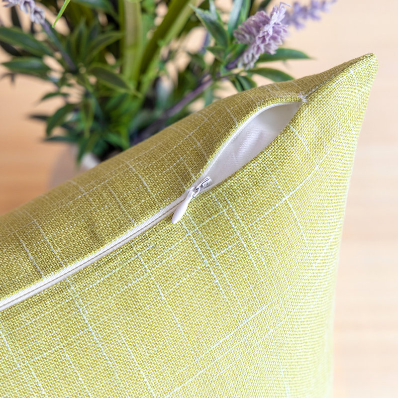 Coussin décoratif carré, 18 po x 18 po, Vert
