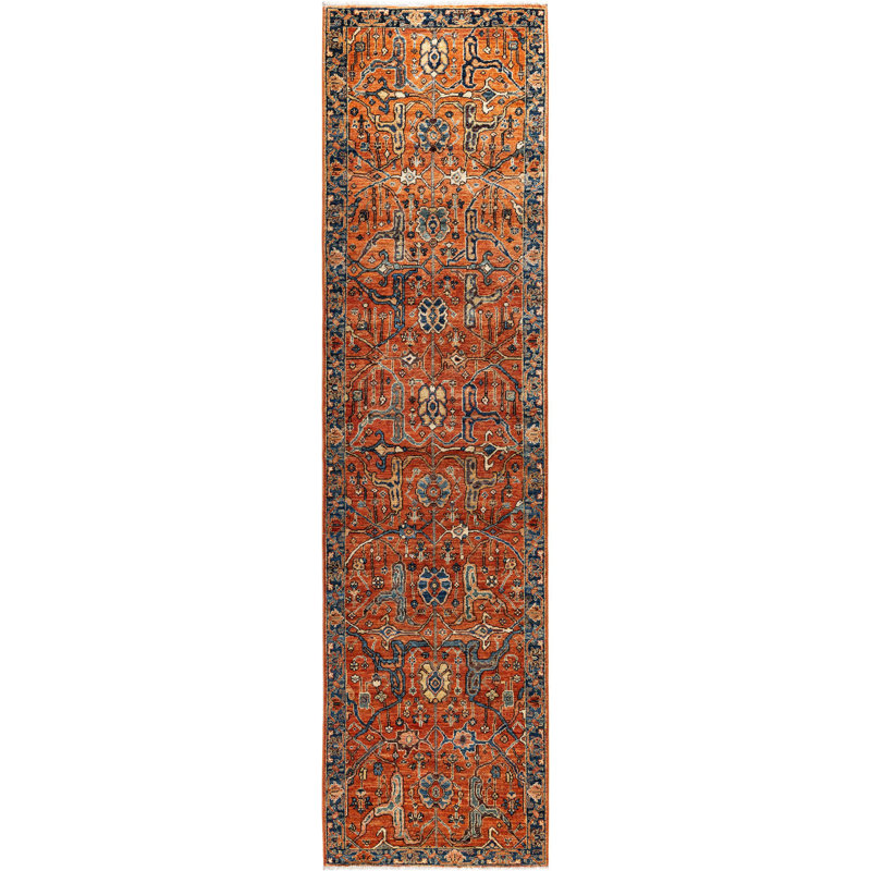 Serapi One-of-a-Kind 2' 7" X 10' 0" Hand Knotted Area Rug