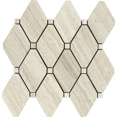 Carrara 3" x 5" Marble Grid Mosaic Wall & Floor Tile