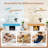 52" Indoor 3 Solid Wood Blade DC Motor Low Profile Ceiling Fan No Light, Remote Control, Natural Wood-2076703131