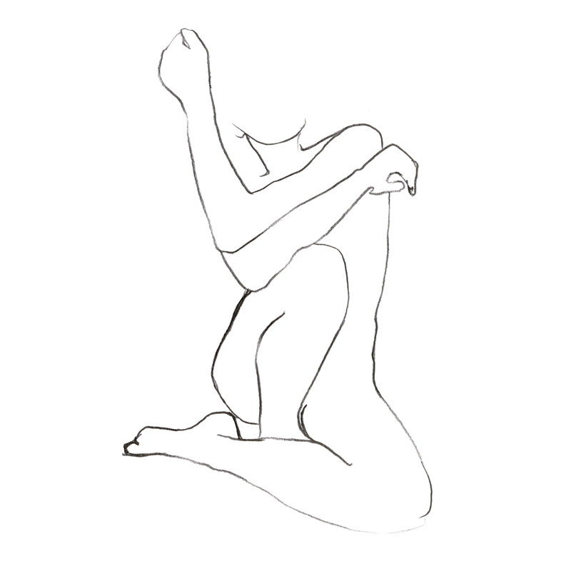 Criss Cross I by Jennifer Paxton Parker - Drawing Print, 30cm H x 20cm W, Wrapped Canvas
