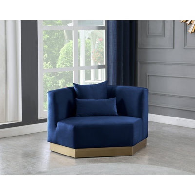 Arev 47.75" Wide Velvet Armchair by Willa Arlo Interiors