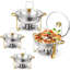 Ensemble de réchaud 4 pièces pour buffet 5 plats