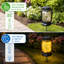 Ensemble de 4 luminaires suspendus solaires Mason