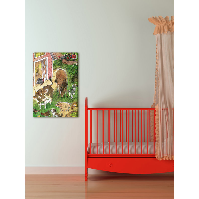 Farm Animals - Painting on Canvas, 152cm H x 102cm W