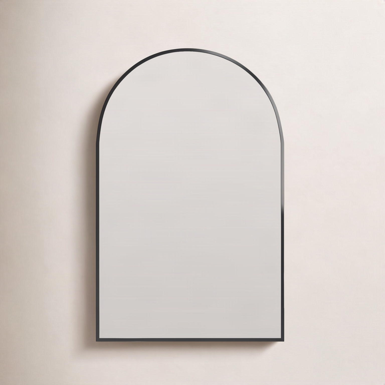 Metal Framed Medicine Cabinet, Matte Black