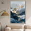 "Gilded Butterfly Flight I", reproduction d'art acrylique encadrée par Art Remedy, cadre noir, 36 x 54-521604867-521604891