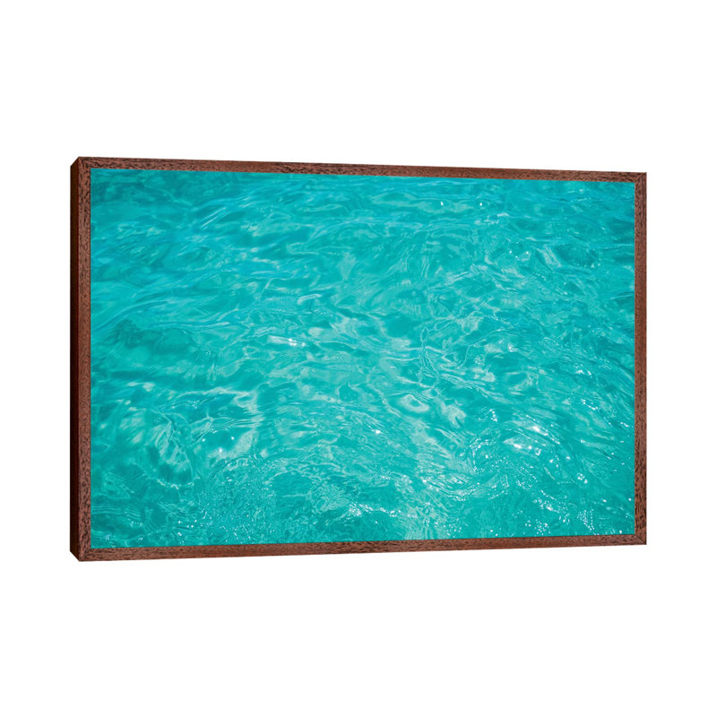 Cabo Water III by Bethany Young - Print on Canvas, 45.72cm H x 66.04cm W x 3.81cm D, Classic Brown Wood Framed