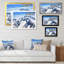 Rockies Mountain In Winter - reproduction de cadre flottant sur toile-122797824-122797827