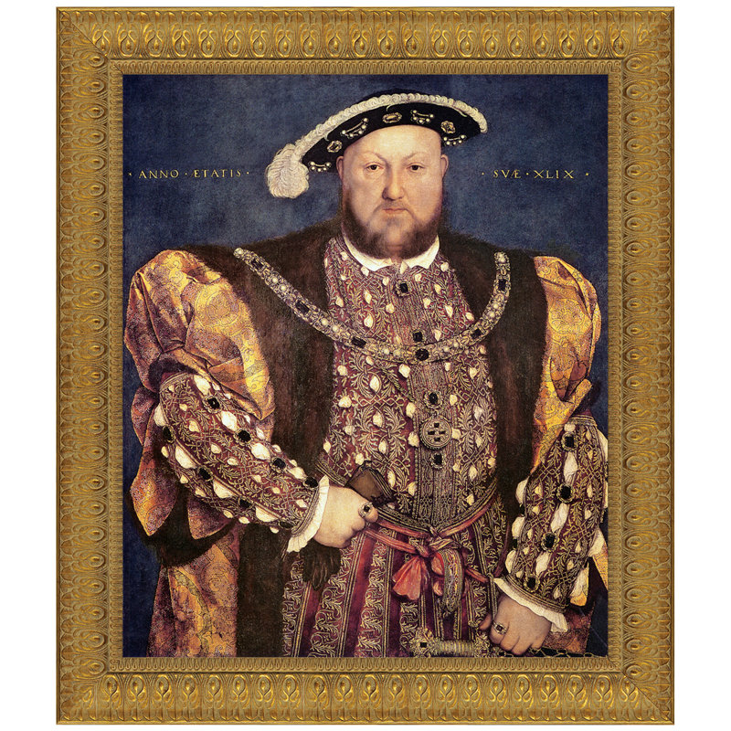 Henry Henry, 1540 par Hans Holbein the Younger - reproduction d'art sur toile, H 28,5 po x l 25 po x P 1,75 po