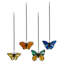 Ensemble de vitrail de vitrail papillon 3,2 "H 3,2"