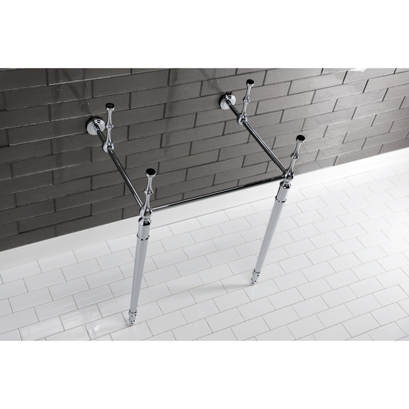 Kingston Brass Edwardian Brass Console Sink Legs, Polished Chrome