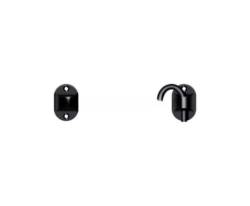 British Style Cabin Lock, Black