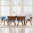 Marana Upholstered Dining Chair with Bentwood Frame and Tapered Solid Wood Legs-100433721