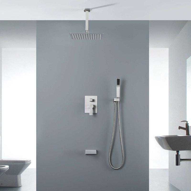 All-In-One Kit with Rough in-Valve, Brushed Nickel