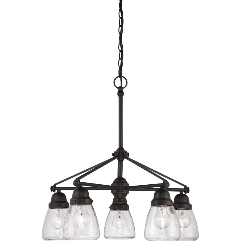 Lustre classique / traditionnel à 5 lumières avec abat-jours Atlee