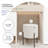 Modern Round Boucle Ottoman With Storage-169935270