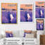 Chat blanc dans un champ de lavande - chat, art mural-612160386-612160385