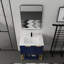 Meuble-lavabo autoportant 30 po - Bassin en résine et contreplaqué de construction 30 po
