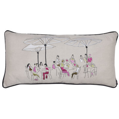Mazzola Beige Rectangular Cushion