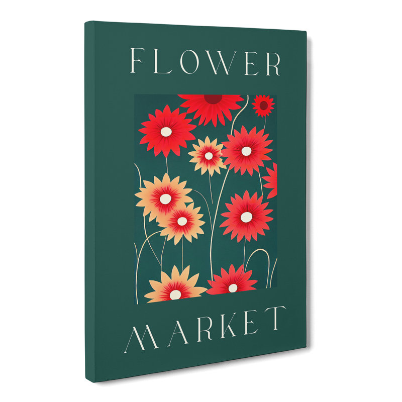 XMKTMKT-170 Colourful Flower Market Exhibition No.3 - Wrapped Canvas