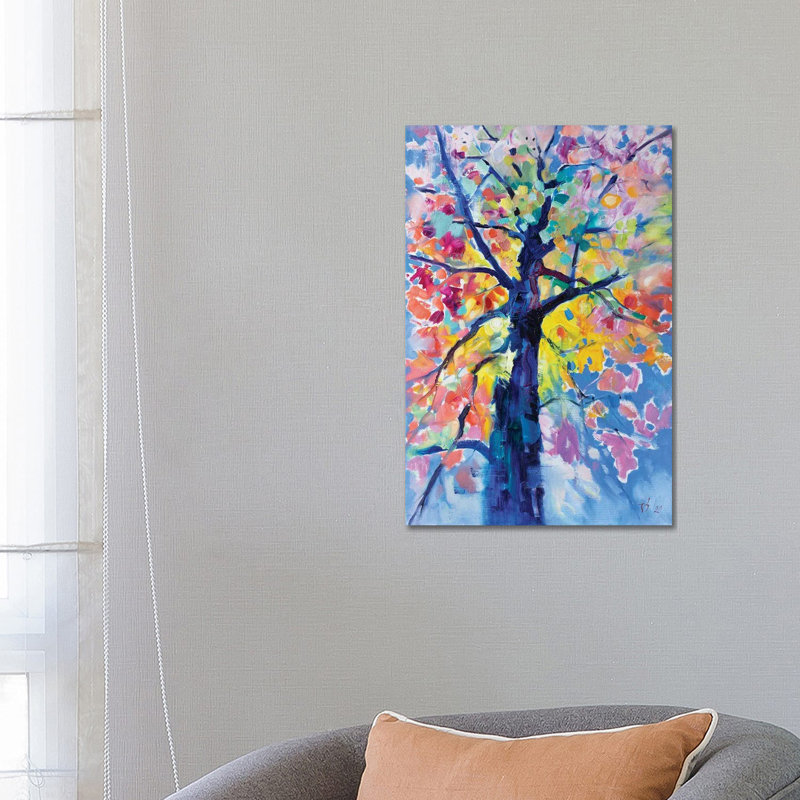 Tree by Katharina Valeeva - Wrapped Canvas Painting, 66.04 cm H x 45.72 cm W x 3.175 cm D
