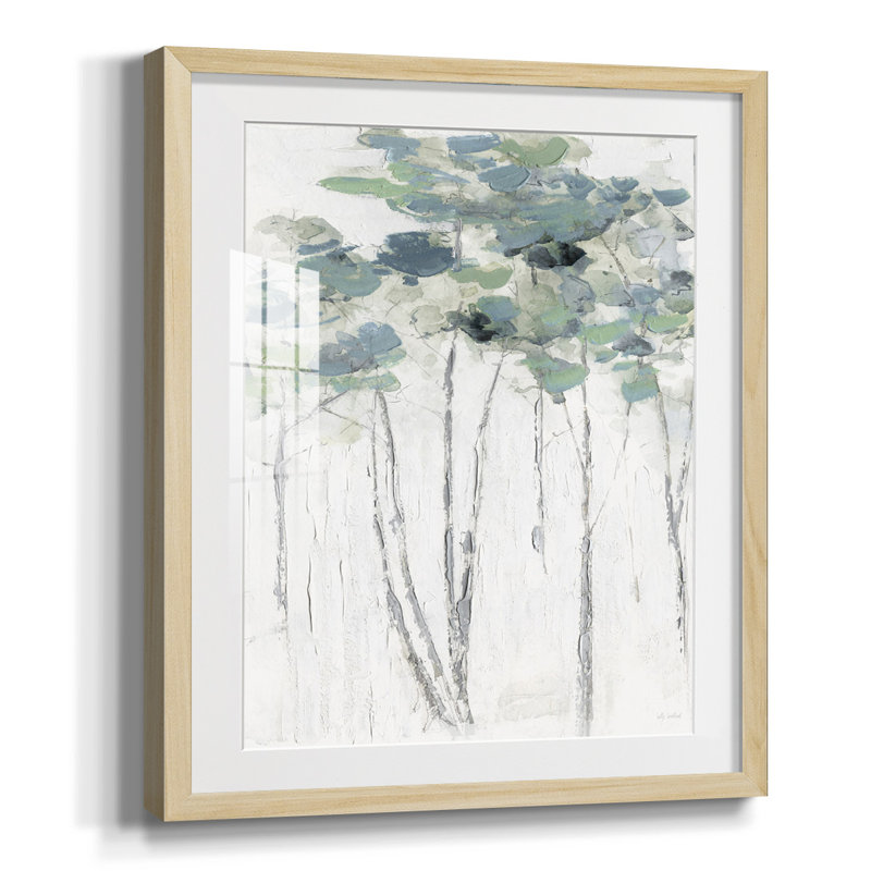 «Abstract Neutralité II», reproduction encadrée, Papier encadré naturel, Blanc