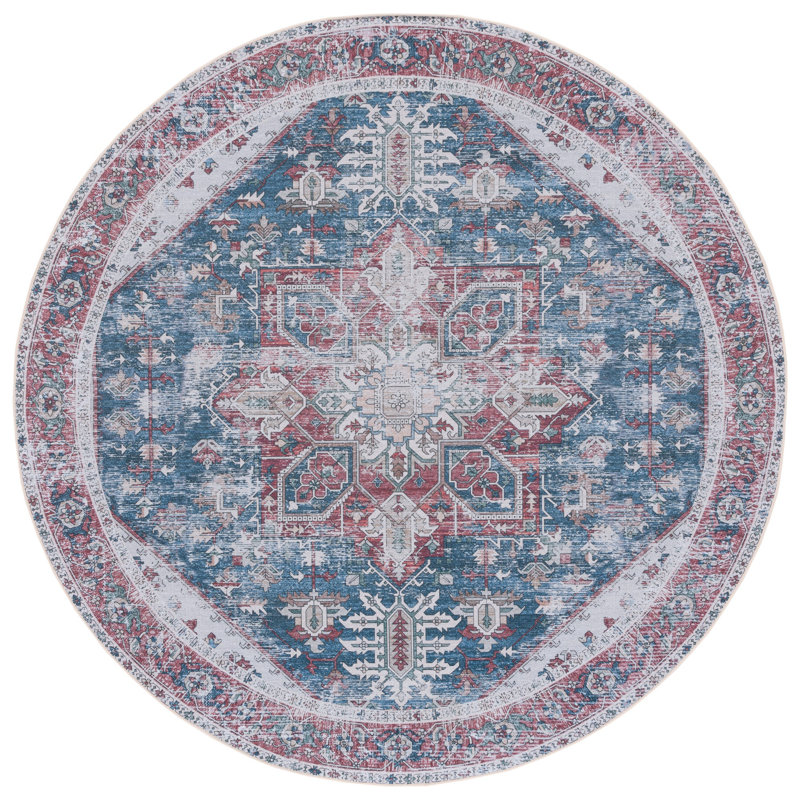 Tucson Performance Machine Washable Oriental Rug, Round 6'