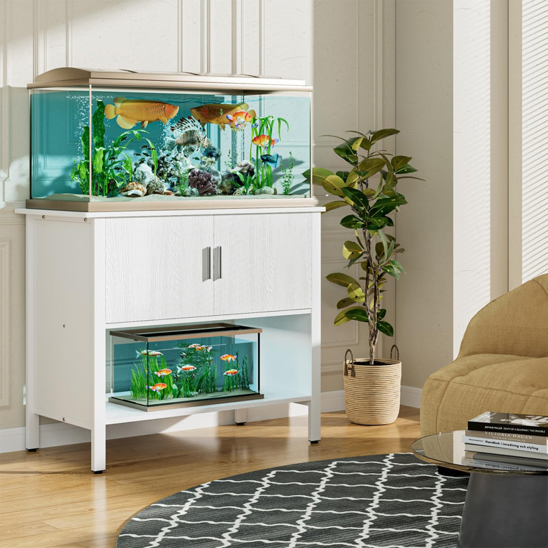 Support pour aquarium 40 à 50 gallons, support pour aquarium robuste, Blanc