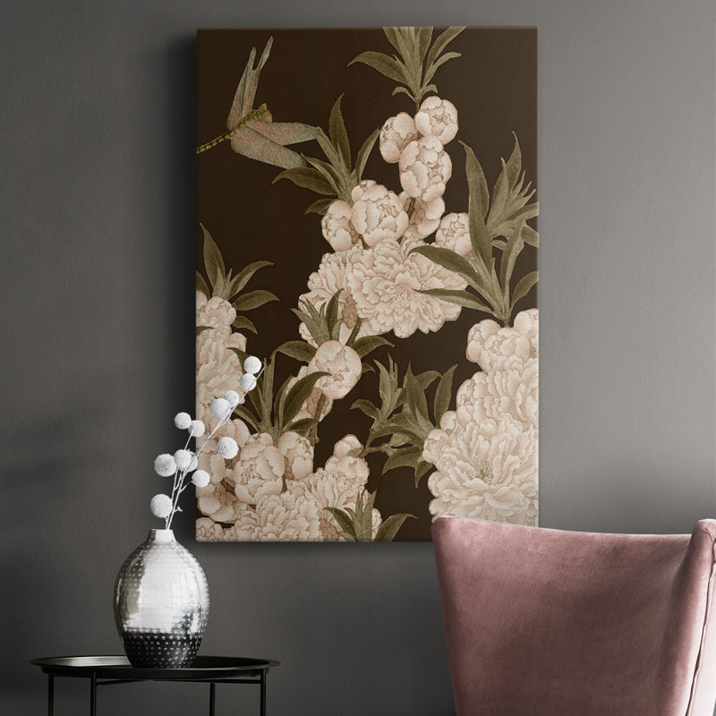 Asian Brocade III, impression sur toile tendue, H 18 po x l 12 po x P 1 po