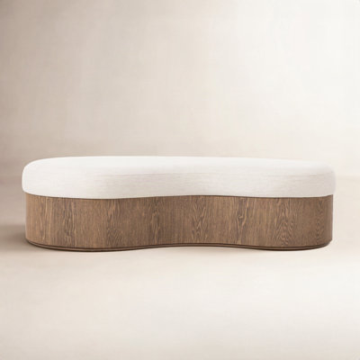 Elanie CELESTE Polyester Upholstered Bench