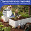 Lit de jardin surélevé d'extérieur en métal argenté-1090474498