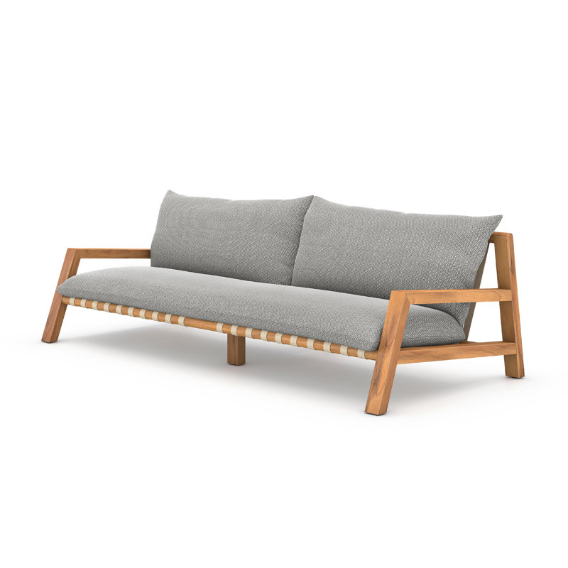 Canapé d'extérieur Denicka - 94,5 po, Bois de frêne faye