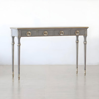 French-style carved wooden console table