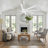 100" Extra Large Industrial Dimmable Ceiling Fan With LED Lights And Remote Control-1815354111