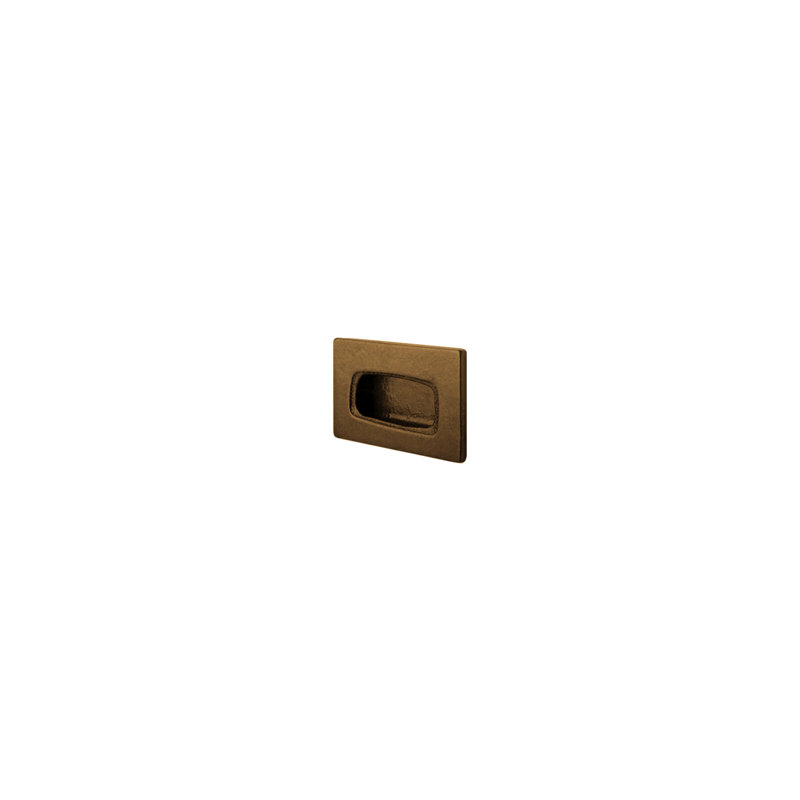 Tab Recessed Pull, Silicon Bronze Medium