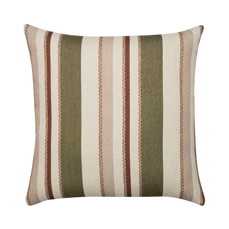 Ridgeway Textured Stripe Indoor & Outdoor Woven Accent Pillow & Insert, Square 22"