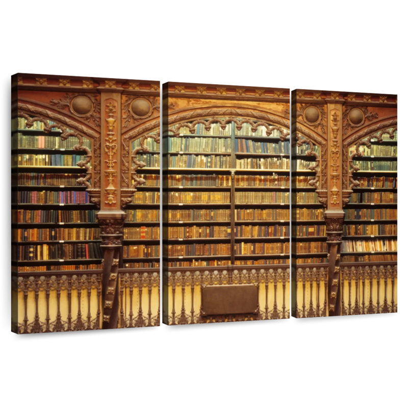 Lilie Old Library, 32" H x 50" W