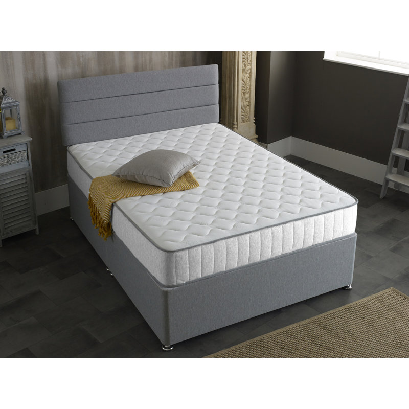 Brevyn Victoria White Castle Hybrid Spring And Memory Fibre Mattress, Double (4'6)