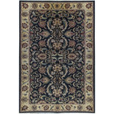 Sultanabad Hand-Knotted High-Quality Black and Gold Area Rug