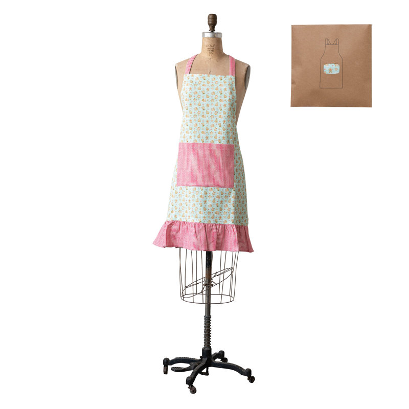 Christmas Ruffle & Cookie Cotton Apron