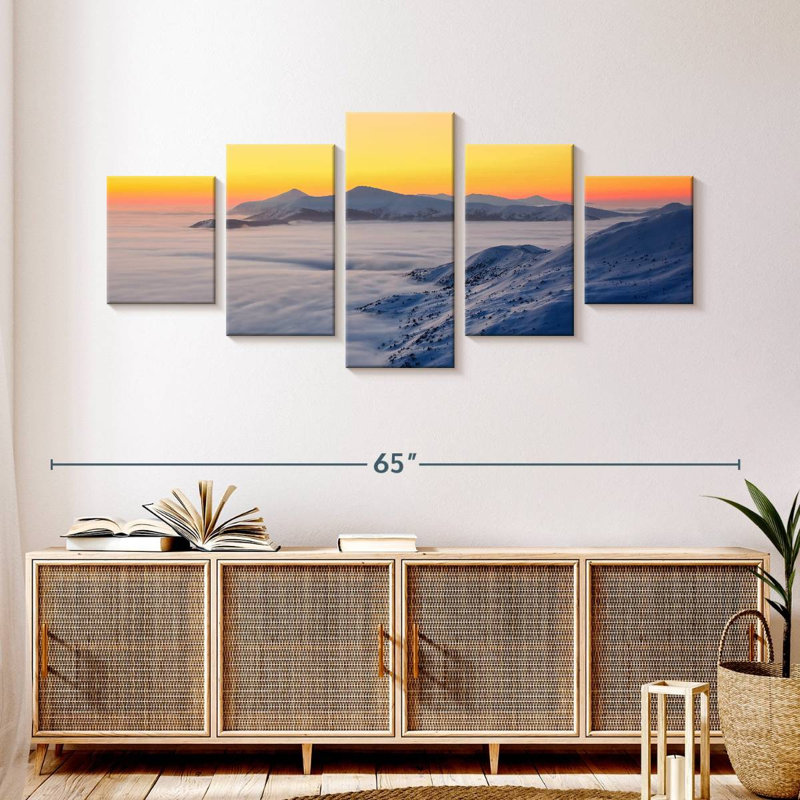 Sunset Snow, 24" H x 55" W
