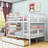  Doireann Full Over Full 2 Drawers Standard Bunk Bed by Harriet Bee-505172270