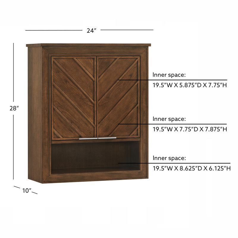 LaRay 24 Wood Wall Cabinet
