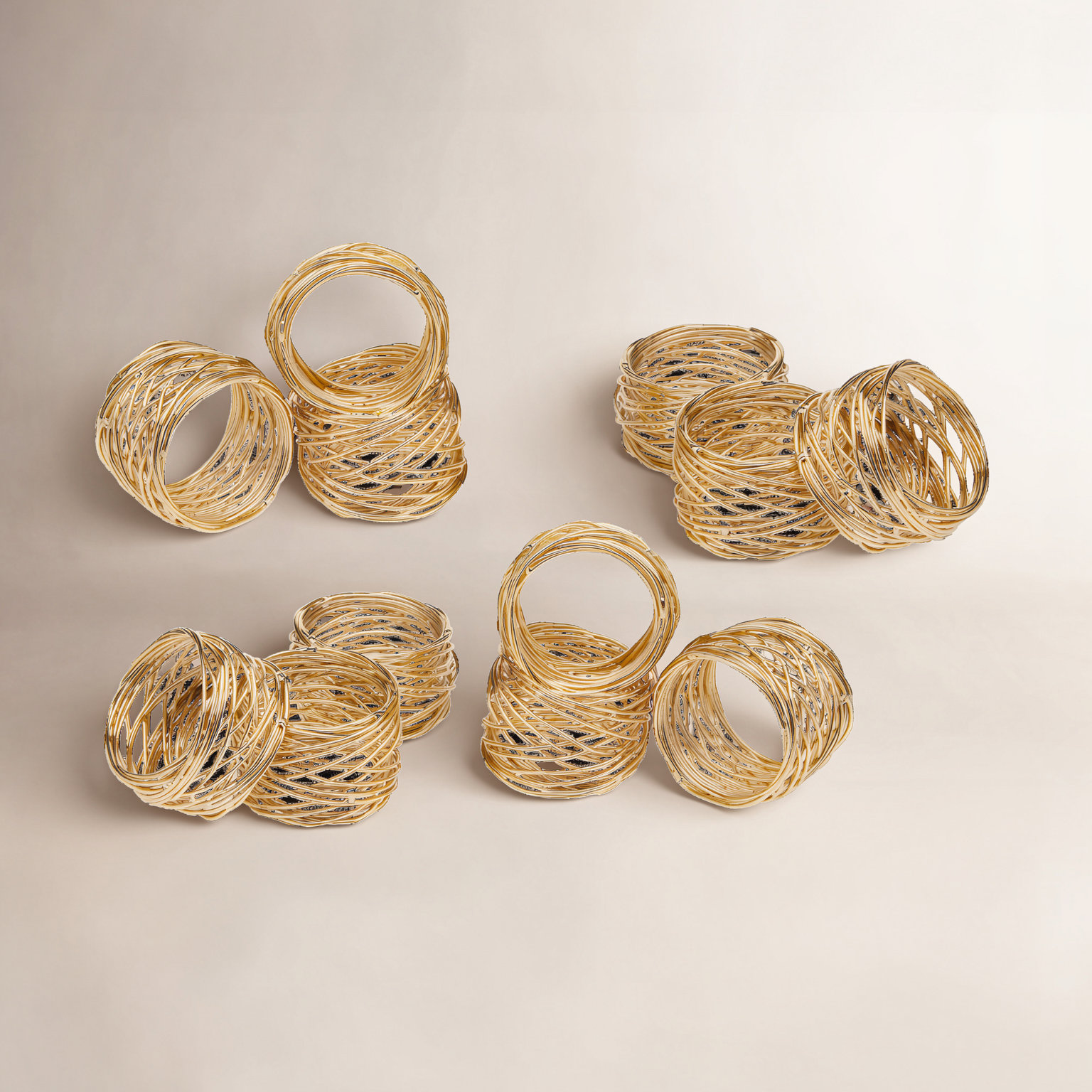 Stainless Steel Napkin Ring, Gold
