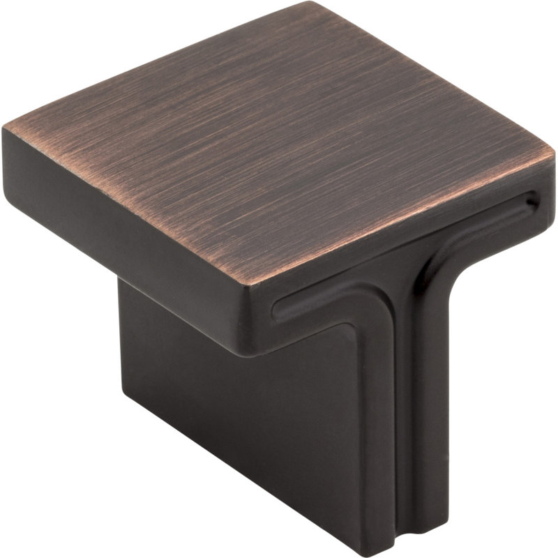 Anwick Square Knob, Brushed Oil Rubbed Bronze